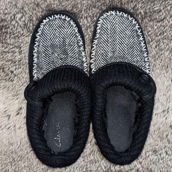 Clarks Suede Herringbone Slippers Women's 10 - Picture 7 of 11